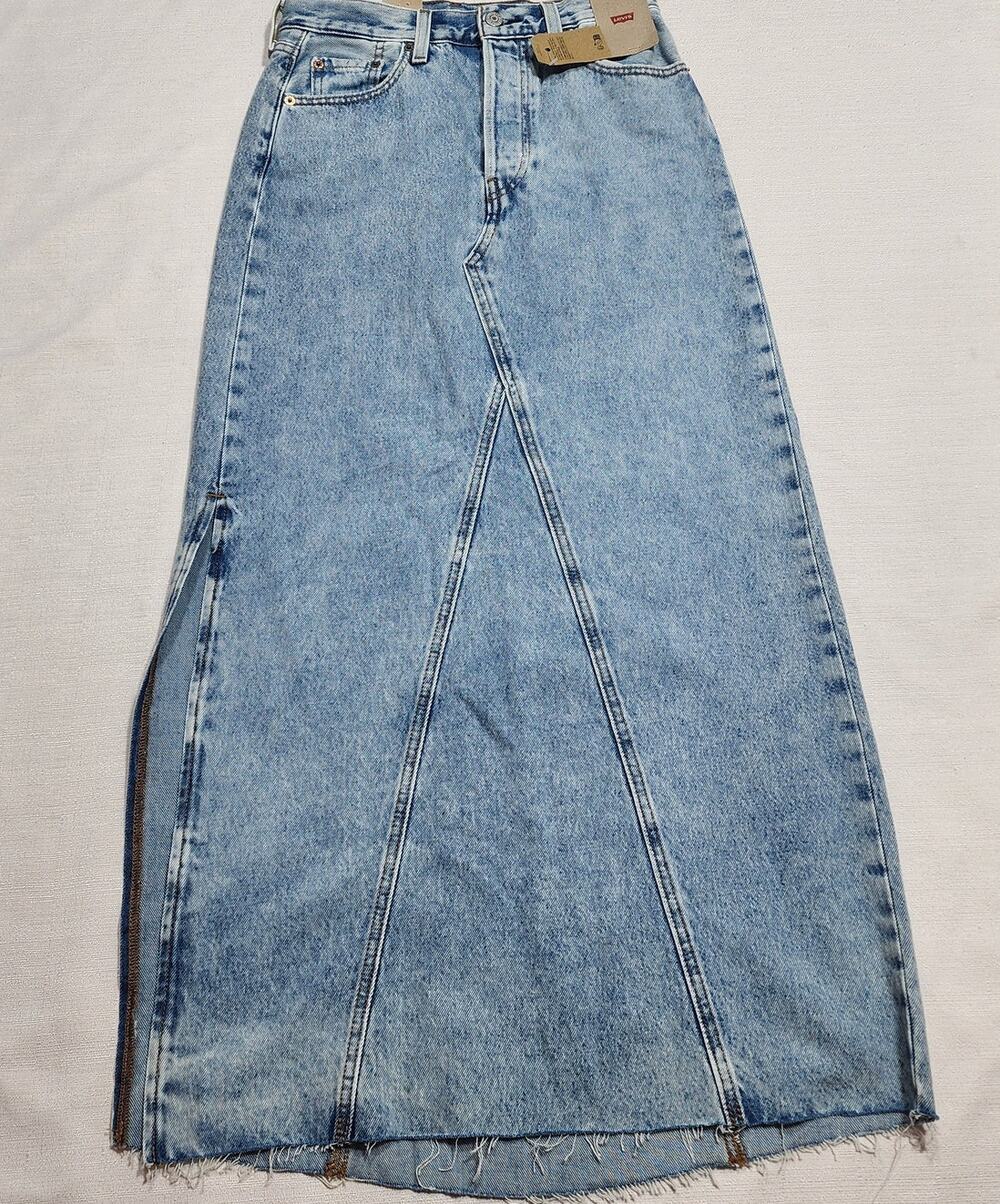 Levi's skirt slide slit waist 25'' button-fly